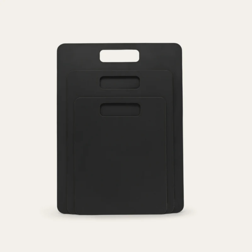 Antibacterial Pine Charcuterie Board - Small Black Cutting Board for Kitchen