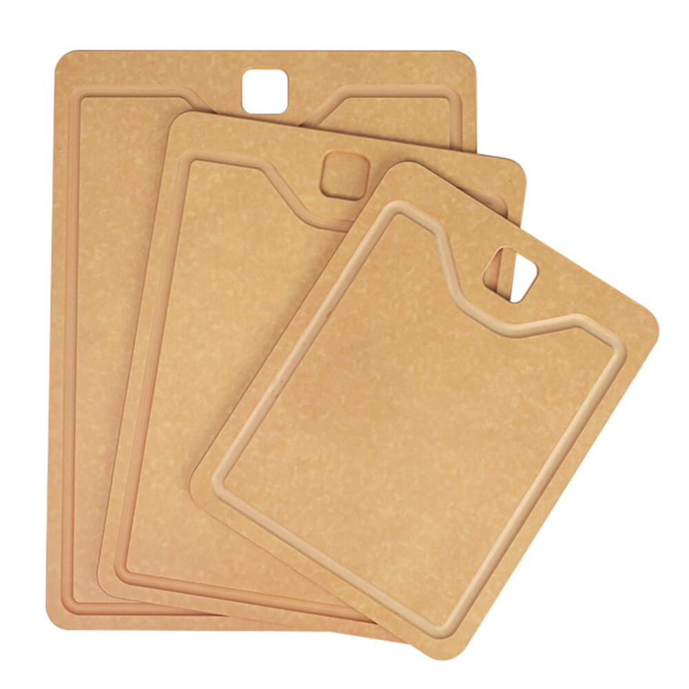 Food Grade Wooden Fiber Composite Cutting Board with Juice Groove