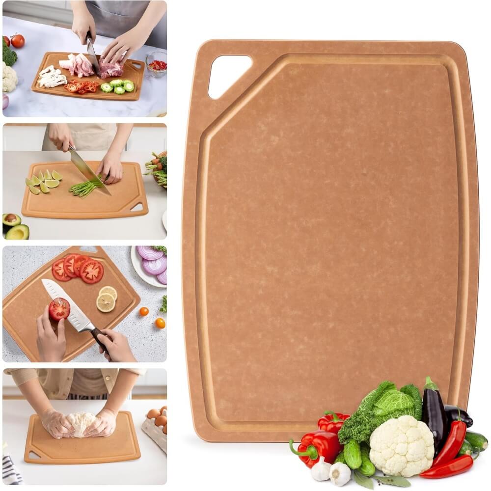 Custom Non-Toxic Wood Fiber Cutting Boards w/ Laser Logo