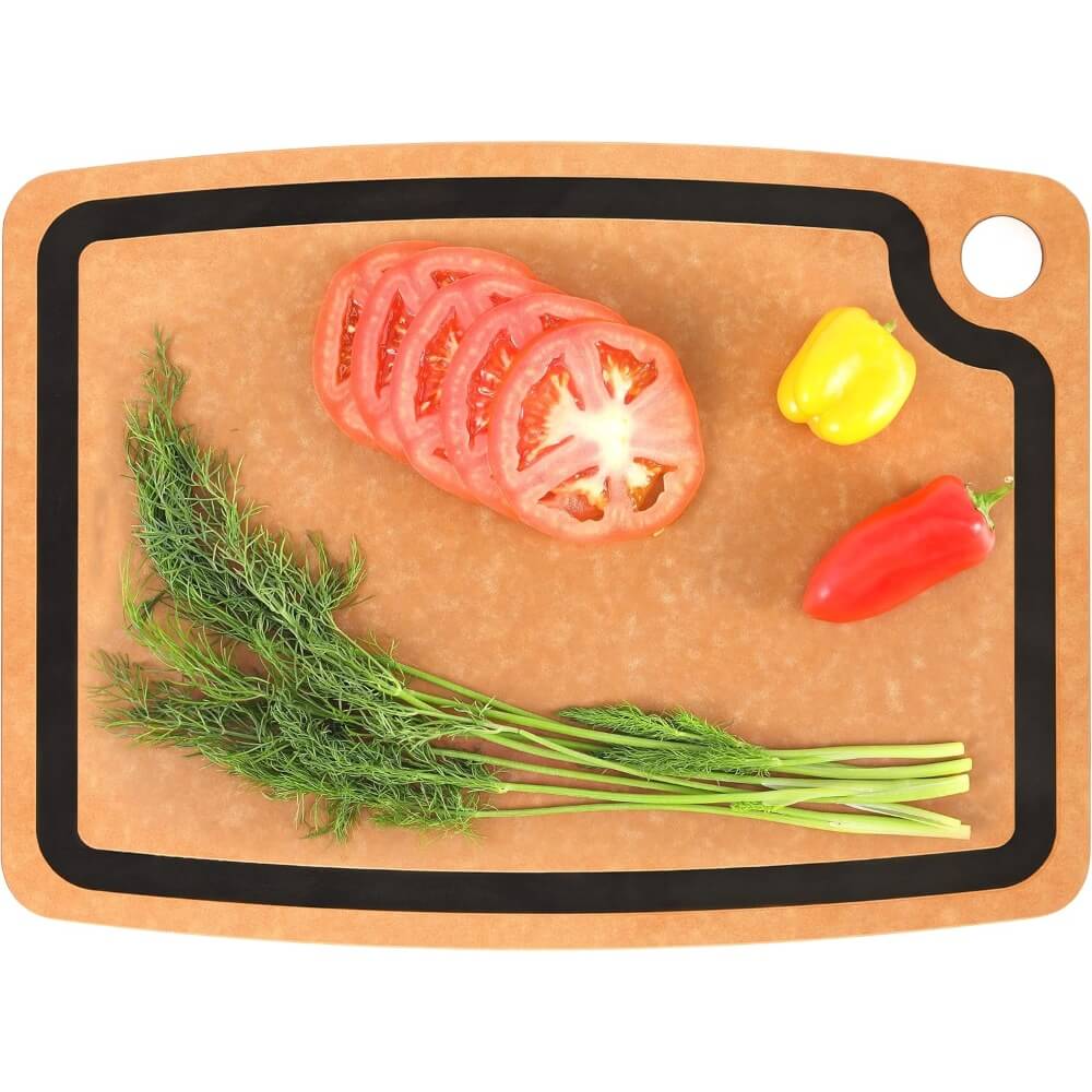 Custom Wood Fiber Cutting Board, Non-Slip w/Juice Groove, Easy-Clean