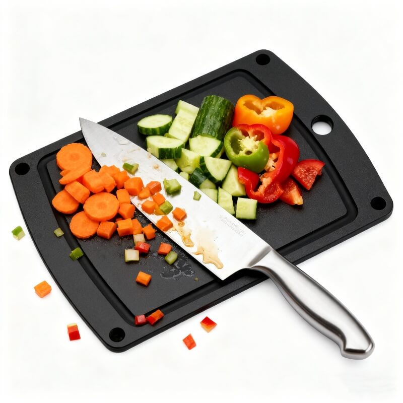 जीवाणुरोधी, Non-Slip Black Wood Fiber Cutting Boards