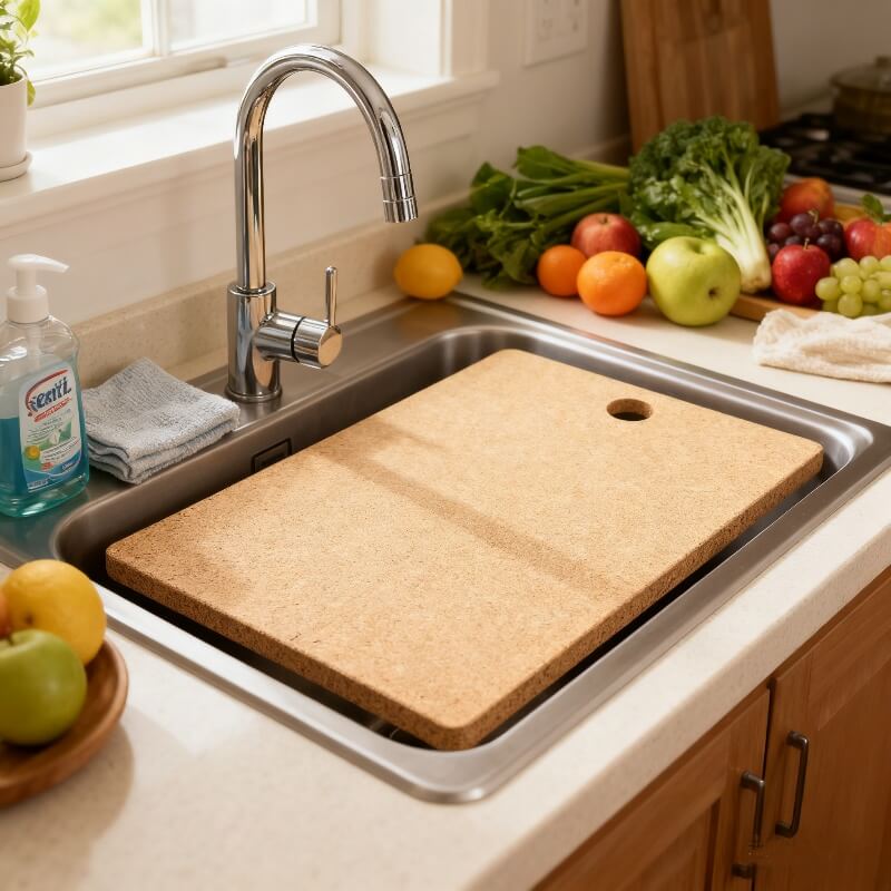 Eco Antibacterial Wood Composite Sink Cover Cutting Board