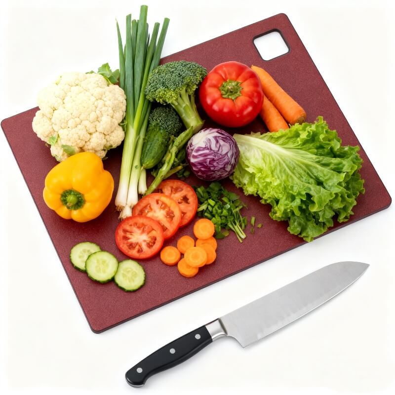 Pinewood Composite Cutting Board: Heat-Resistant, Portable, For Dough