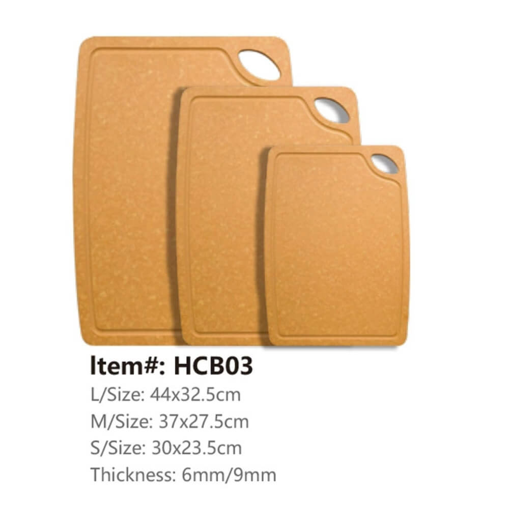 The Sizes of Wood Fiber Chopping Board
